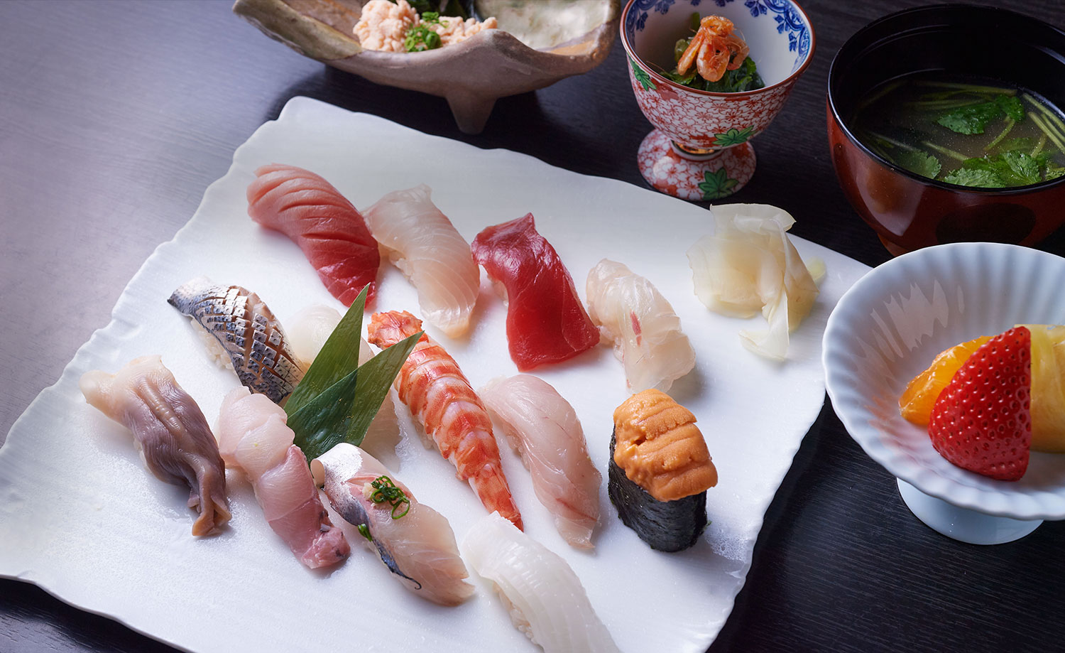 Traditional sushi bar