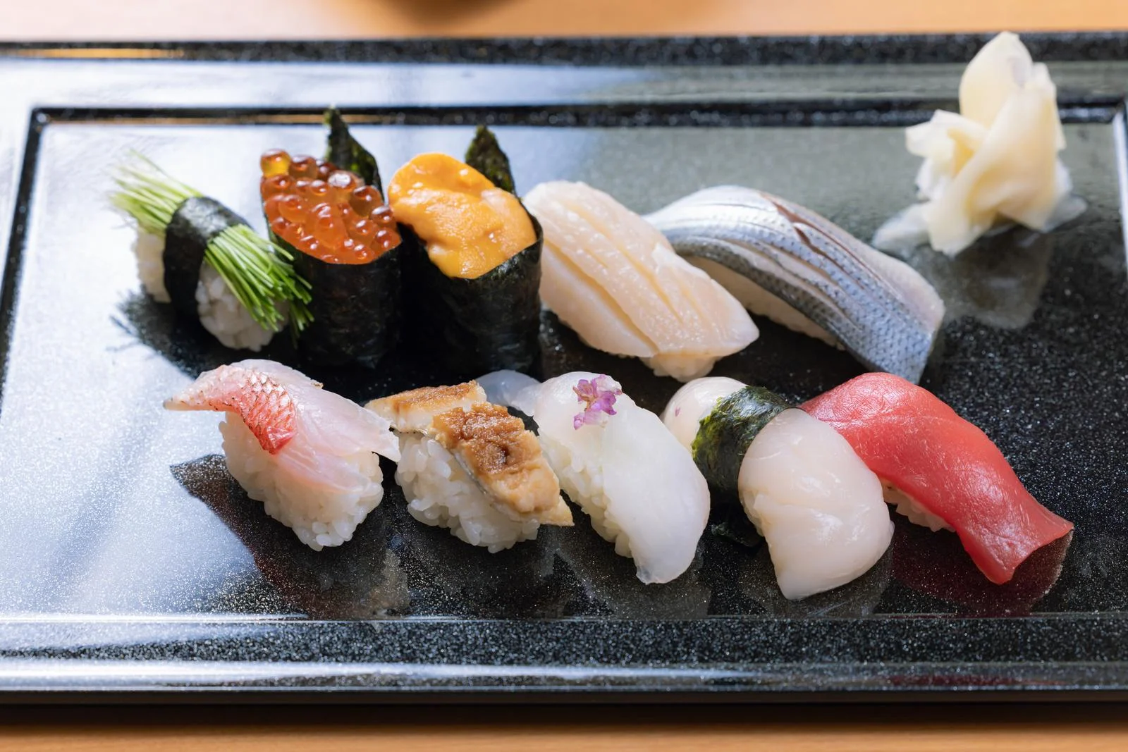 Sushi artistry close-up